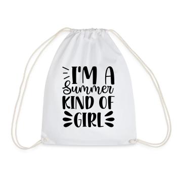 17 im a summer kind of girl - Turnbeutel - Weiß - Vorne