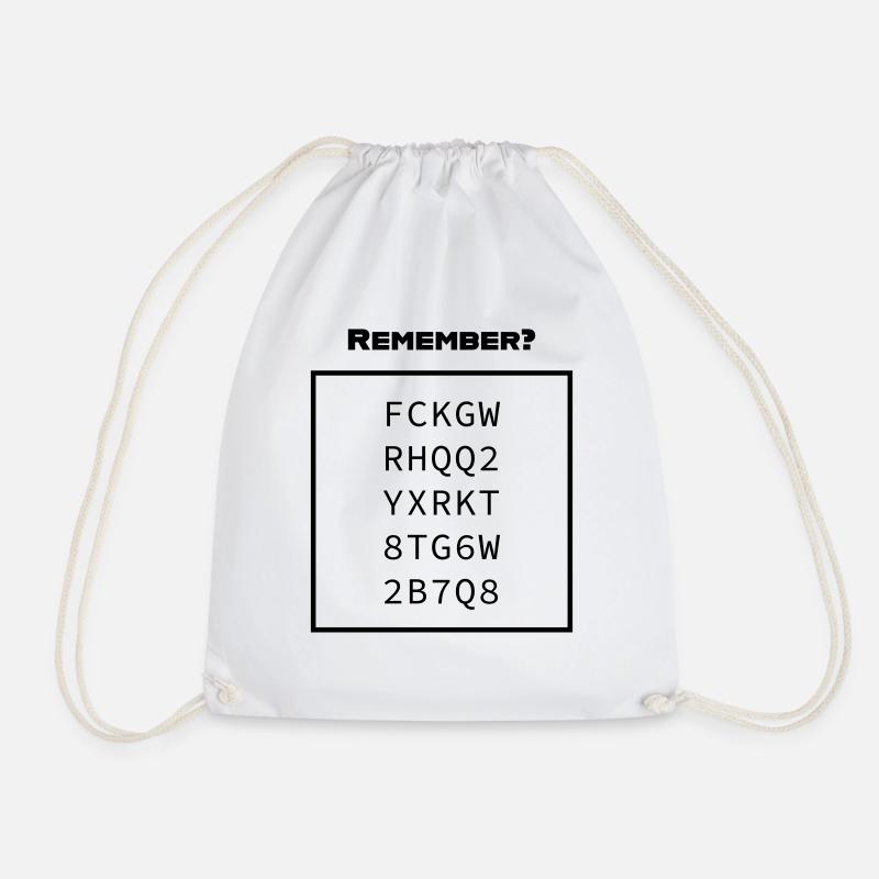 Windows XP License Key Oldschool Nerds - Drawstring Bag - white