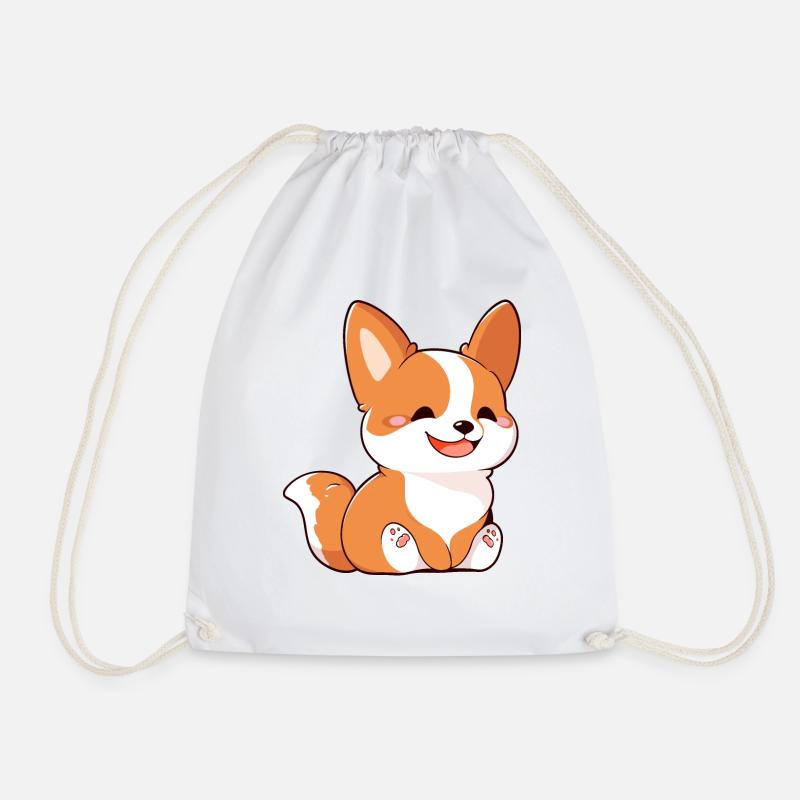 Was geht Corgi - Turnbeutel - Weiß