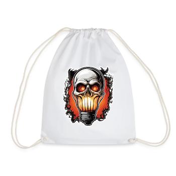 Bulb / Bulb / Brightness / Light - Drawstring Bag - white - Front
