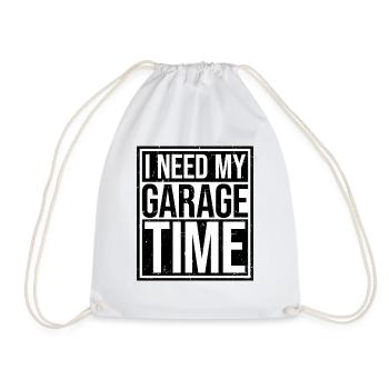 J’ai besoin de mon temps de garage drôle de mécanicien disant - Sac de sport léger - blanc - Devant