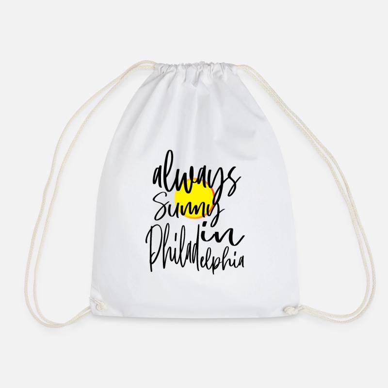 Philadelphie always Sunny in Philadelphia - Drawstring Bag - white