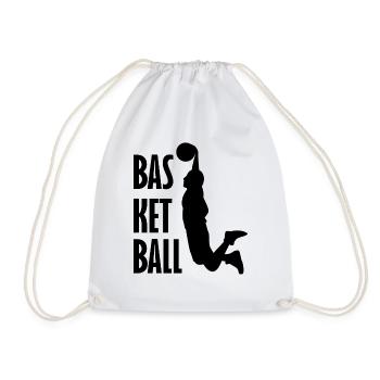 Basketball - Drawstring Bag - white - Front