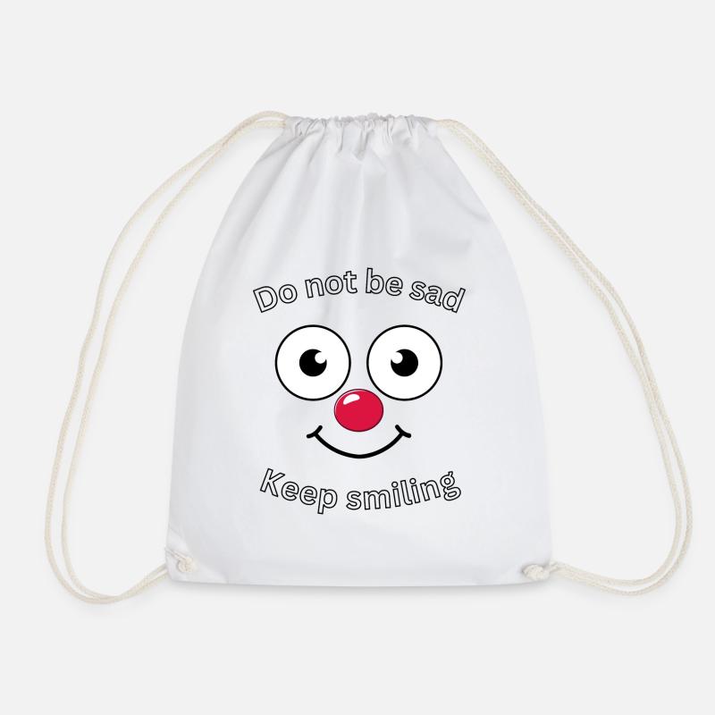 Keep smiling - Turnbeutel - Weiß