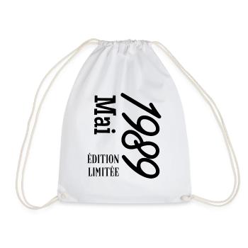 Limited Edition May 1989 - Drawstring Bag - white - Front