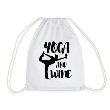 Yoga Meditation Spa Namaste - Drawstring Bag - white - Front