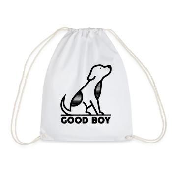 good boy - Drawstring Bag - white - Front