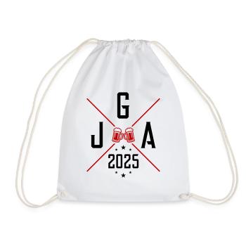 Jga 2025 Bier Junggesellen - Turnbeutel - Weiß - Vorne