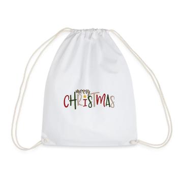Joyeux noël noël père noël hiver - Sac de sport léger - blanc - Devant