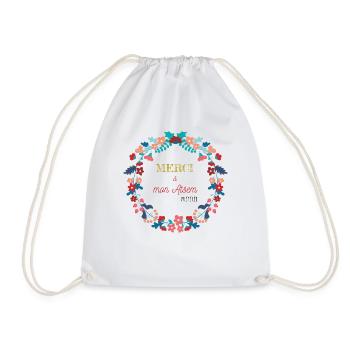 Merci à mon Atsem préférée - Sac de sport léger - blanc - Devant