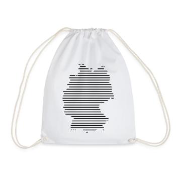 Germany / / World Cup 2014 / / Abstract - Drawstring Bag - white - Front