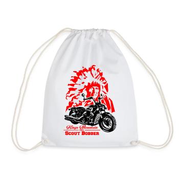 indian scout bobber classic american motorcycles - Sac de sport léger - blanc - Devant