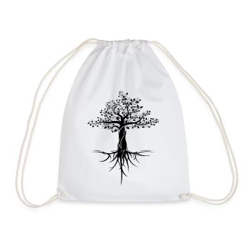 arbre arbre nature protection symbole cadeau forêt - Sac de sport léger - blanc - Devant