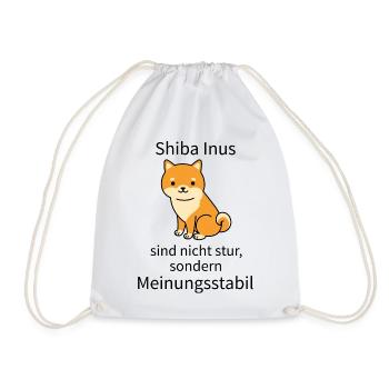 Shiba Inu Hund Hundeliebhaber - Turnbeutel - Weiß - Vorne