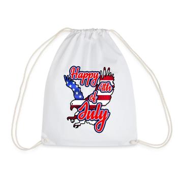 Joyeux 4 juillet - Jour de l’Indépendance - Sac de sport léger - blanc - Devant