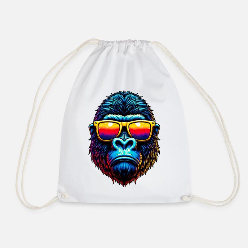 Gorilla - Turnbeutel - Weiß