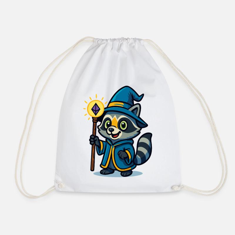 Randolf the cute - Drawstring Bag - white