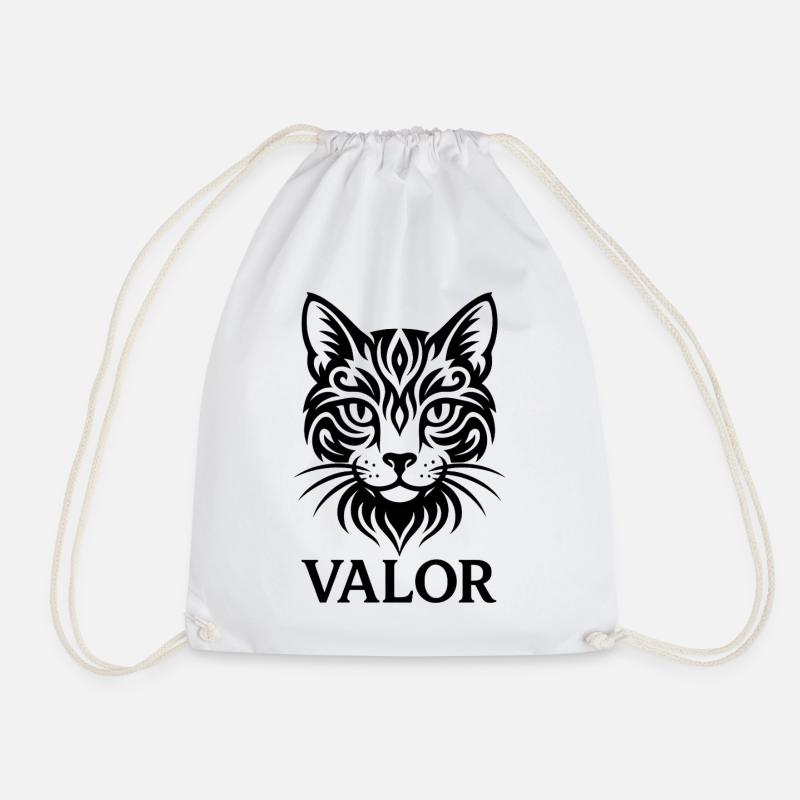 Katze – Valor - Turnbeutel - Weiß