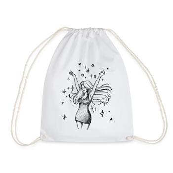 Autonomisation de la femme dansante - Illustration - Sac de sport léger - blanc - Devant