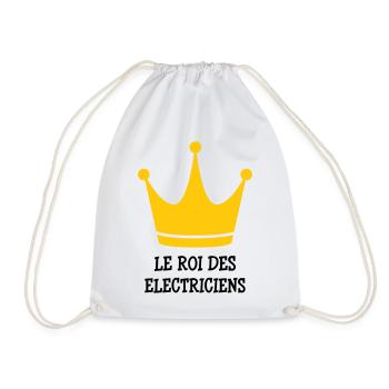 Le Roi des Électriciens : Maître de la Tension - Sac de sport léger - blanc - Devant