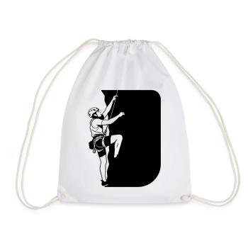 mountaineer - Drawstring Bag - white - Front