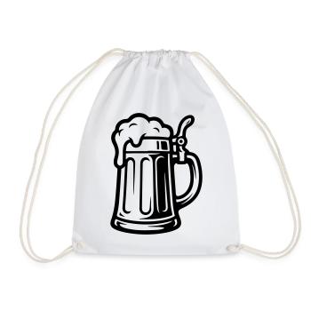 Bière Beer Symbol Beer - Sac de sport léger - blanc - Devant