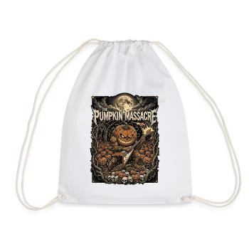 Pumpkin Massacre - Drawstring Bag - white - Front