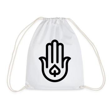 main de Fatma Hamsa - Sac de sport léger - blanc - Devant