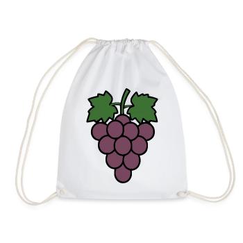 Grapes Green Grapevine Wine Gift - Drawstring Bag - white - Front