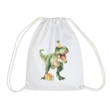 Birthdaysaurus - Turnbeutel - Weiß - Vorne