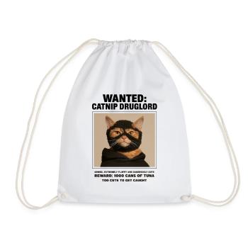 Catnip Druglord / Süße kleiner Dieb! - Turnbeutel - Weiß - Vorne