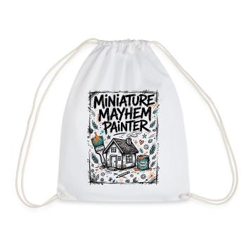 Miniaturen bemalen – Miniature Mayhem Painter - Turnbeutel - Weiß - Vorne