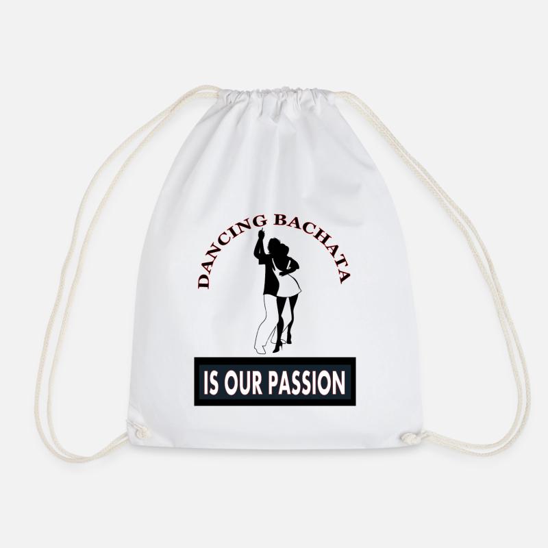 Bachata Dancing Bachata Dancer Dance Couple Gift - Drawstring Bag - white