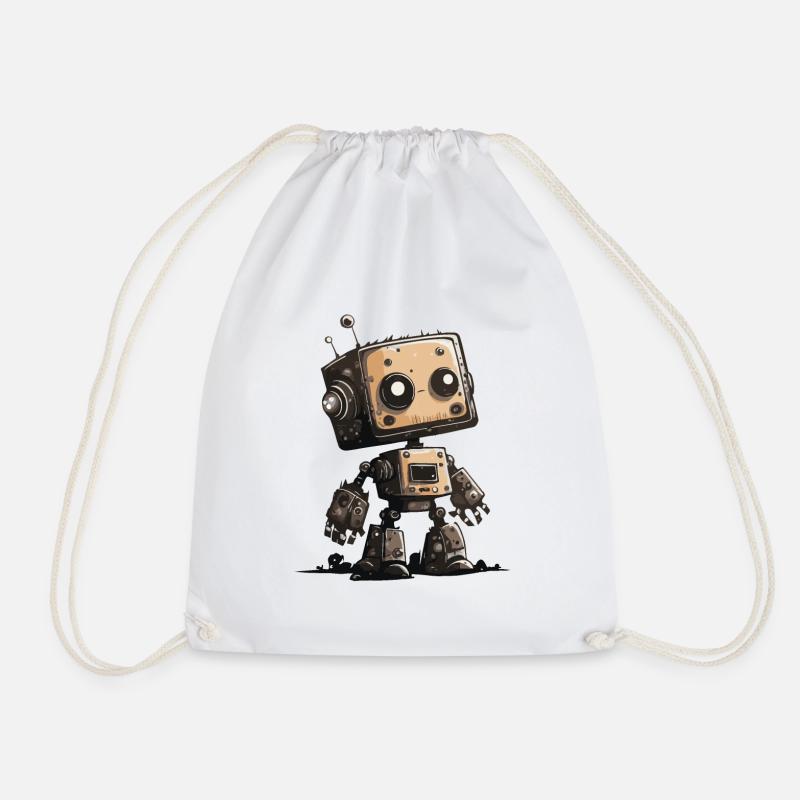 Little Robot - Turnbeutel - Weiß