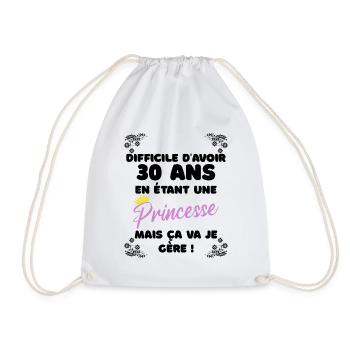 30 ans cadeau anniversaire humour - Sac de sport léger - blanc - Devant