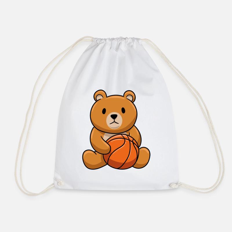 Basket-ball Teddy Bear - Sac de sport léger - blanc