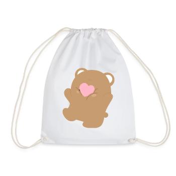Bear Love Part 2 - Drawstring Bag - white - Front