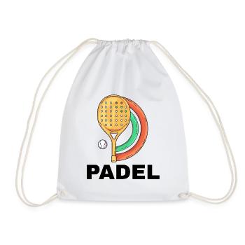 I can't I have padel - Drawstring Bag - white - Front