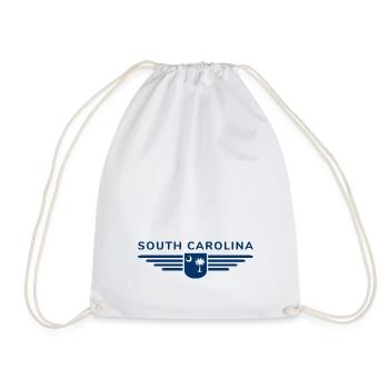 South Carolina Fan T-Shirt – For real fans! - Drawstring Bag - white - Front