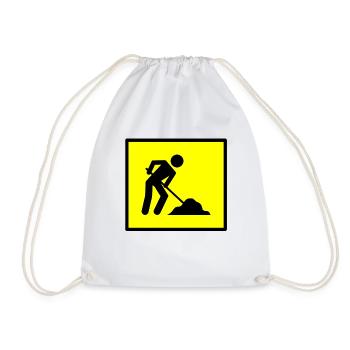 construire chantier de construction mécanique artisan maurer176 - Sac de sport léger - blanc - Devant