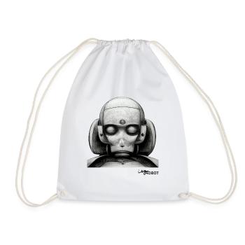 Scetch d’un robot de rêve masculin triste - Sac de sport léger - blanc - Devant