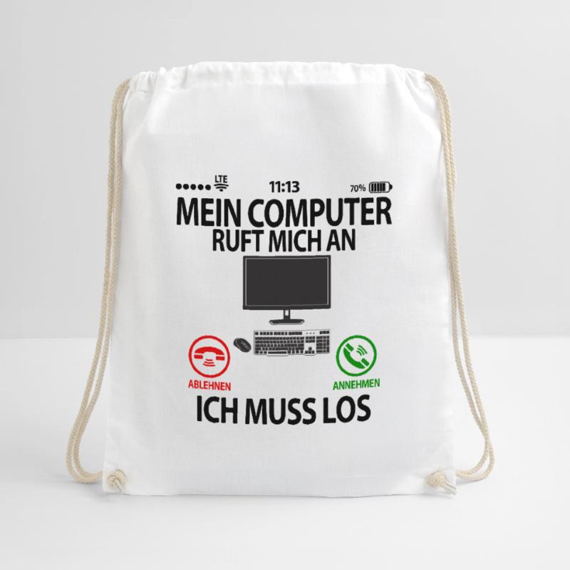 Computerfreak Computer Nerd Computernerd Sprüche Turnbeutel