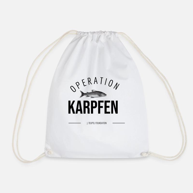 Operation Karpfen - Turnbeutel - Weiß