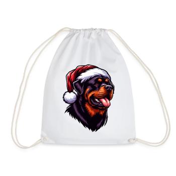 Rottweiler Weihnachtsstimmung - Turnbeutel - Weiß - Vorne
