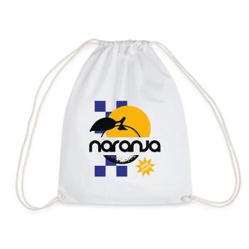 Orangen Naranja Juicy Fruits Sommer Sonne - Turnbeutel - Weiß - Vorne