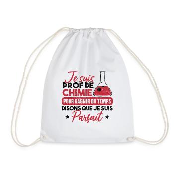 Je suis prof de chimie, je suis parfait - Sac de sport léger - blanc - Devant