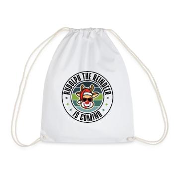 Rudolph - Drawstring Bag - white - Front