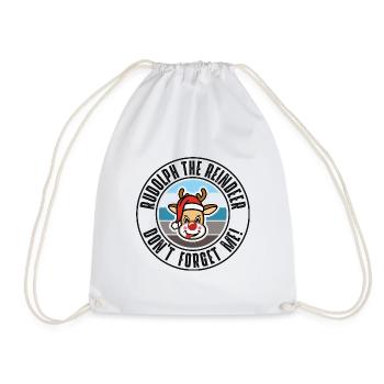 Rudolph - Drawstring Bag - white - Front