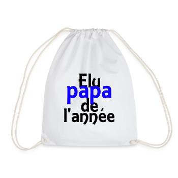 élu papa de l'année - Sac de sport léger - blanc - Devant