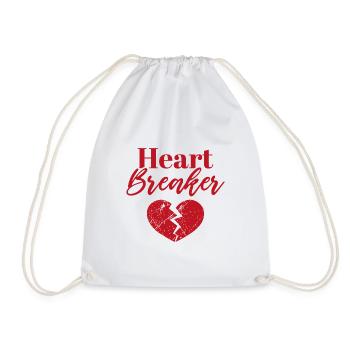 Heart Breaker - Drawstring Bag - white - Front